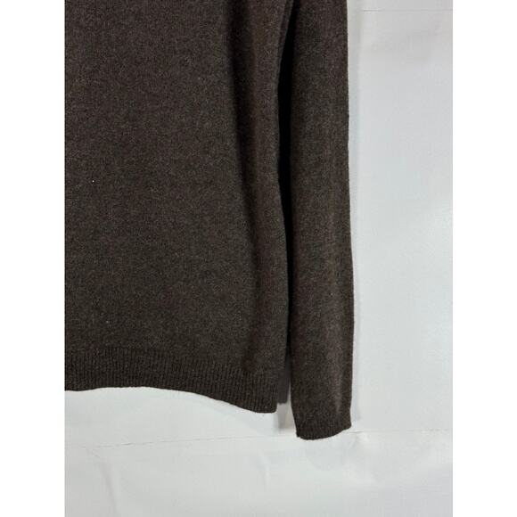 C BY BLOOMINGDALES Women's Brown Cashmere Turtleneck Pullover Sweater SZ M - Picture 5 of 9